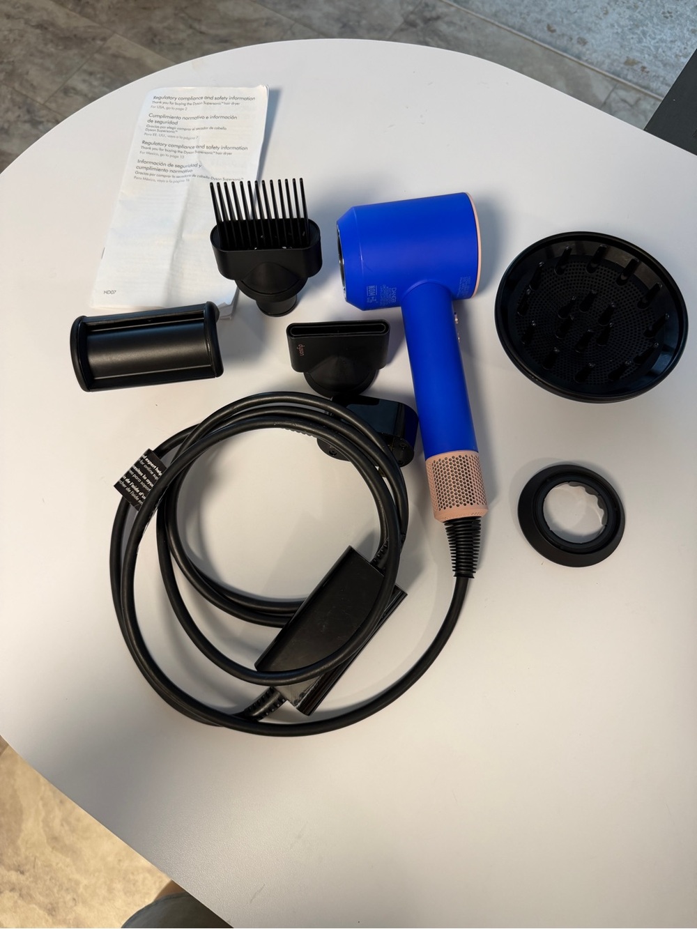 Dyson Supersonic Hair dryer with attachments